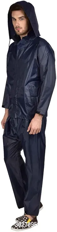 Stylish Polyster Unisex Raincoat For Men And Women Size XL-thumb3