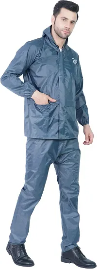 Stylish Polyster Unisex Raincoat For Men And Women Size 3XL-thumb2