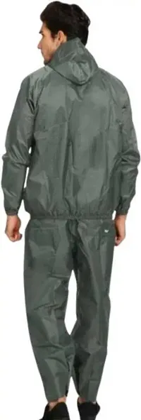 Stylish Polyster Unisex Raincoat For Men And Women Size XXL-thumb1