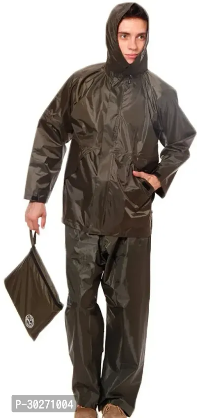 Stylish Polyster Unisex Raincoat For Men And Women Size XL