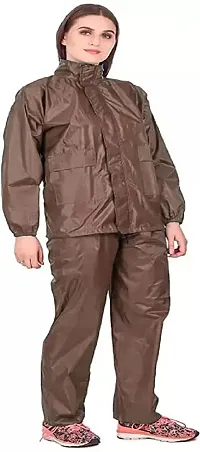 Stylish Polyster Unisex Raincoat For Men And Women Size XXL-thumb1