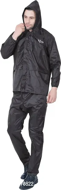 Stylish Polyster Unisex Raincoat For Men And Women Size M