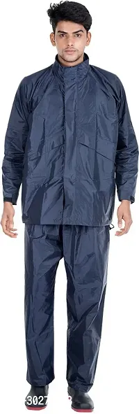 Stylish Polyster Unisex Raincoat For Men And Women Size M