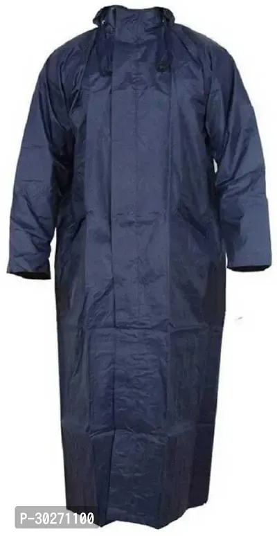 Stylish Polyster Unisex Raincoat For Men And Women Size S-thumb0