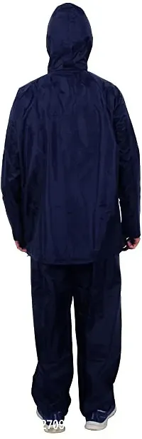 Stylish Polyster Unisex Raincoat For Men And Women Size XL-thumb2