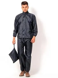 Stylish Polyster Unisex Raincoat For Men And Women Size XL-thumb2