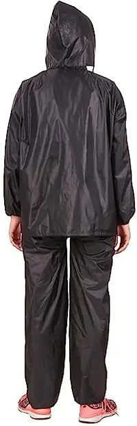 Stylish Polyster Unisex Raincoat For Men And Women Size S-thumb3