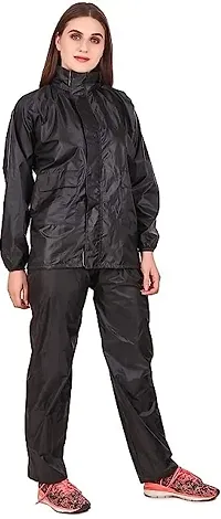 Stylish Polyster Unisex Raincoat For Men And Women Size S-thumb2