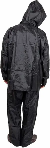 Stylish Polyster Unisex Raincoat For Men And Women Size XL-thumb1