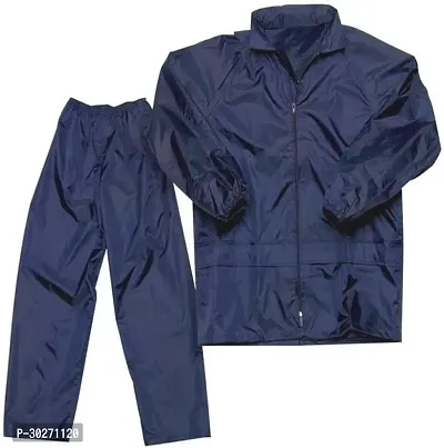 Stylish Polyster Unisex Raincoat For Men And Women Size XXL-thumb0