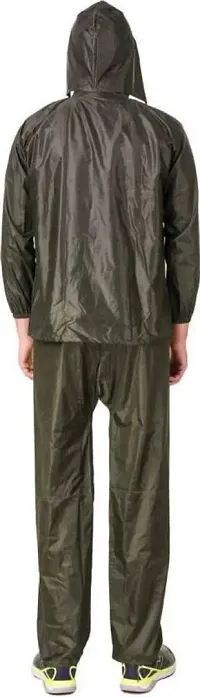 Stylish Polyster Unisex Raincoat For Men And Women Size XXL-thumb1