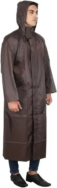 Stylish Polyster Unisex Raincoat For Men And Women Size XL-thumb2