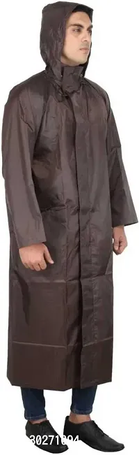 Stylish Polyster Unisex Raincoat For Men And Women Size XL-thumb3