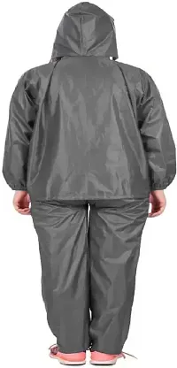 Stylish Polyster Unisex Raincoat For Men And Women Size XL-thumb1