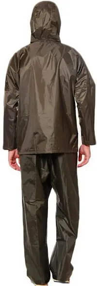 Stylish Polyster Unisex Raincoat For Men And Women Size XL-thumb1