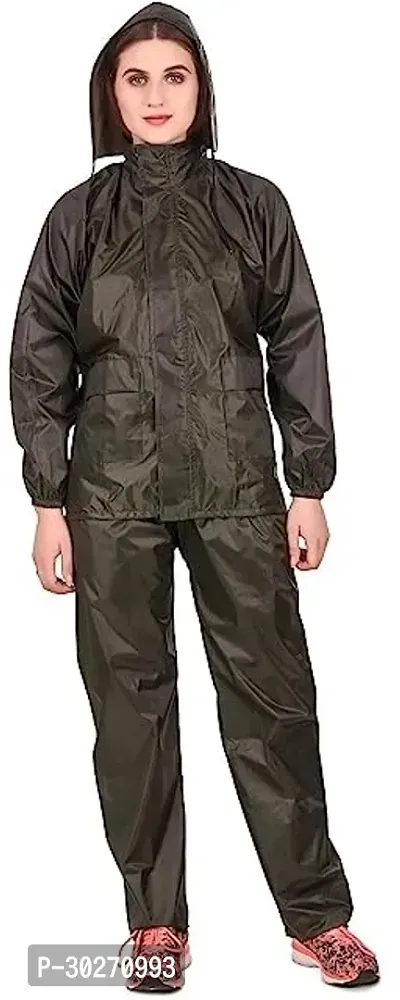 Stylish Polyster Unisex Raincoat For Men And Women Size S