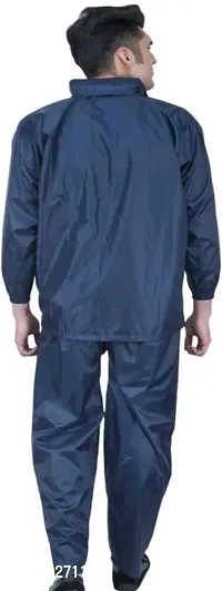 Stylish Polyster Unisex Raincoat For Men And Women Size L-thumb2