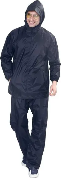 Stylish Polyster Unisex Raincoat For Men And Women Size XL