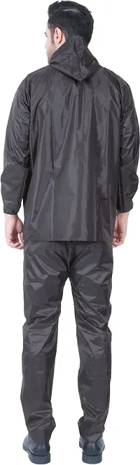 Stylish Polyster Unisex Raincoat For Men And Women Size XL-thumb1