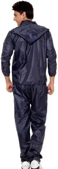 Stylish Polyster Unisex Raincoat For Men And Women Size L