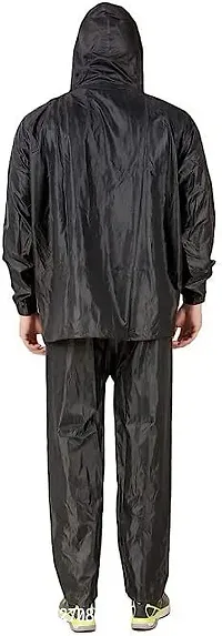 Stylish Polyster Unisex Raincoat For Men And Women Size M-thumb2