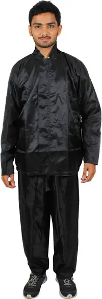 Stylish Polyster Unisex Raincoat For Men And Women Size XL-thumb3