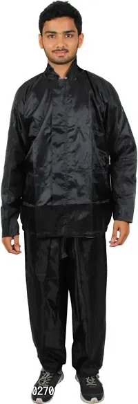 Stylish Polyster Unisex Raincoat For Men And Women Size XL-thumb4