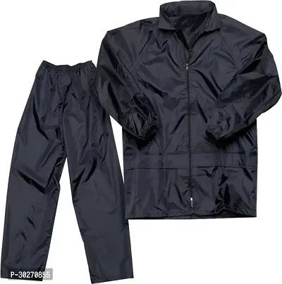 Stylish Polyster Unisex Raincoat For Men And Women Size XXL-thumb0