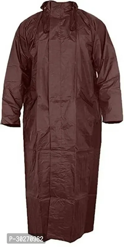 Stylish Polyster Unisex Raincoat For Men And Women Size XL-thumb0