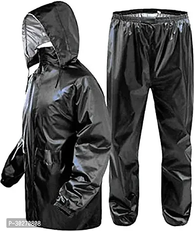 Stylish Polyster Unisex Raincoat For Men And Women Size M