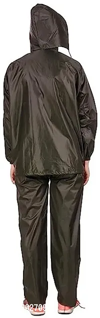 Stylish Polyster Unisex Raincoat For Men And Women Size Free-thumb4