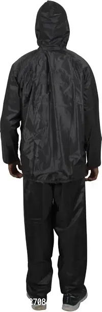 Stylish Polyster Unisex Raincoat For Men And Women Size XL-thumb3