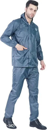 Stylish Polyster Unisex Raincoat For Men And Women Size XL-thumb3