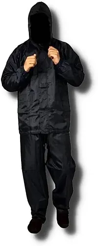 Stylish Polyster Unisex Raincoat For Men And Women Size 3XL-thumb2