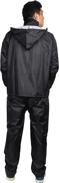 Stylish Polyster Unisex Raincoat For Men And Women Size Free-thumb1