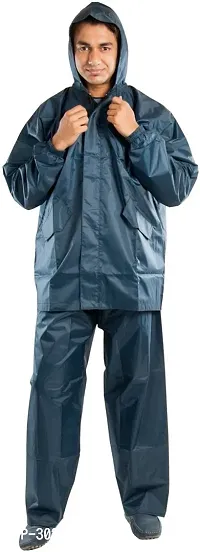 Stylish Polyster Unisex Raincoat For Men And Women Size XL