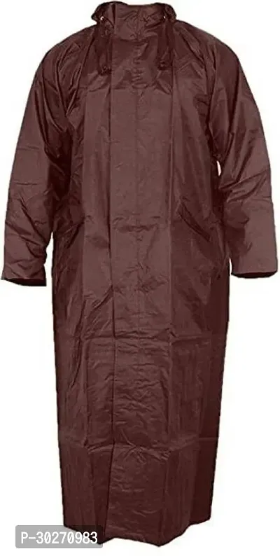 Stylish Polyster Unisex Raincoat For Men And Women Size XXL-thumb0