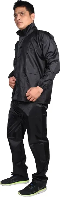 Stylish Polyster Unisex Raincoat For Men And Women Size Free-thumb2