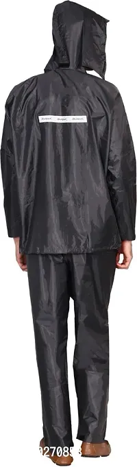 Stylish Polyster Unisex Raincoat For Men And Women Size L-thumb4