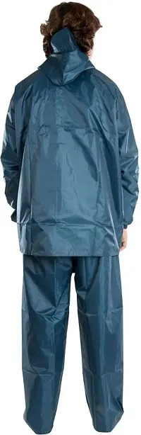 Stylish Polyster Unisex Raincoat For Men And Women Size XL-thumb1