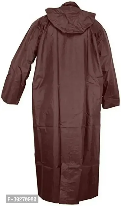 Stylish Polyster Unisex Raincoat For Men And Women Size L-thumb2