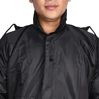 Stylish Polyster Unisex Raincoat For Men And Women Size Free-thumb3