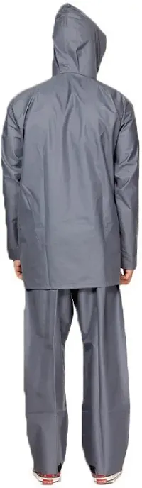 Stylish Polyster Unisex Raincoat For Men And Women Size XL-thumb1