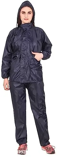 Stylish Polyster Unisex Raincoat For Men And Women Size XL-thumb2