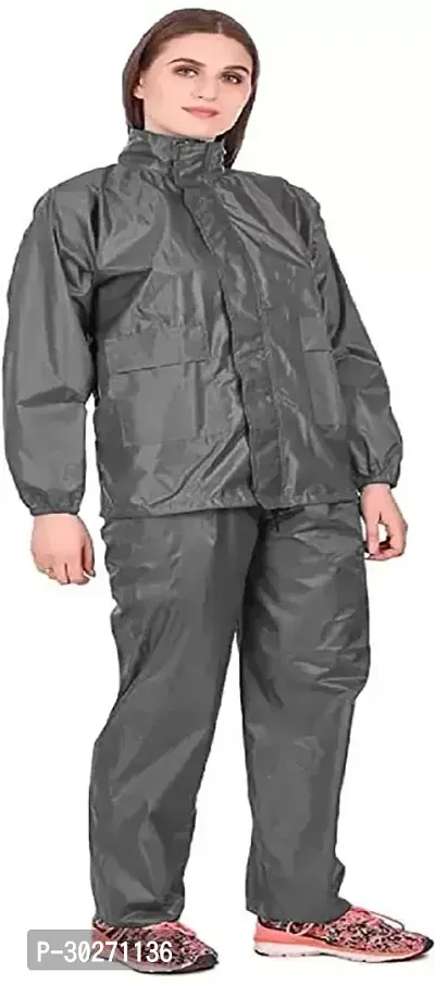 Stylish Polyster Unisex Raincoat For Men And Women Size XL-thumb3