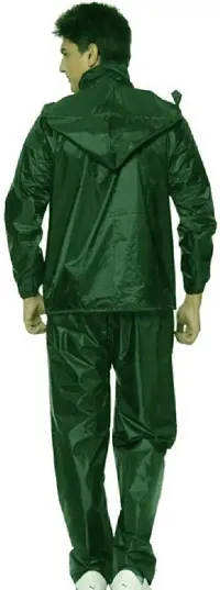 Stylish Polyster Unisex Raincoat For Men And Women Size XL-thumb1