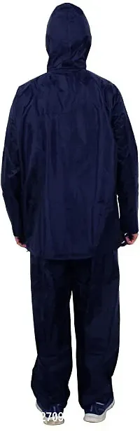 Stylish Polyster Unisex Raincoat For Men And Women Size 3XL-thumb2