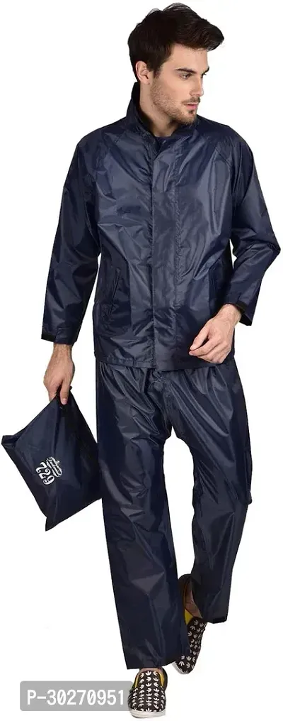 Stylish Polyster Unisex Raincoat For Men And Women Size XL-thumb2