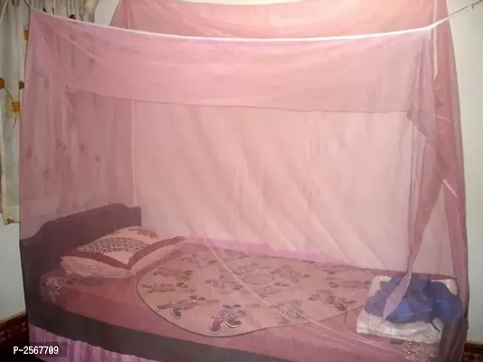 Solid Polyester Double Bed Mosquito Net