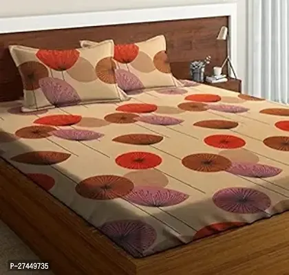 Classic Polyester Printed Bedsheet with Pillow Cover